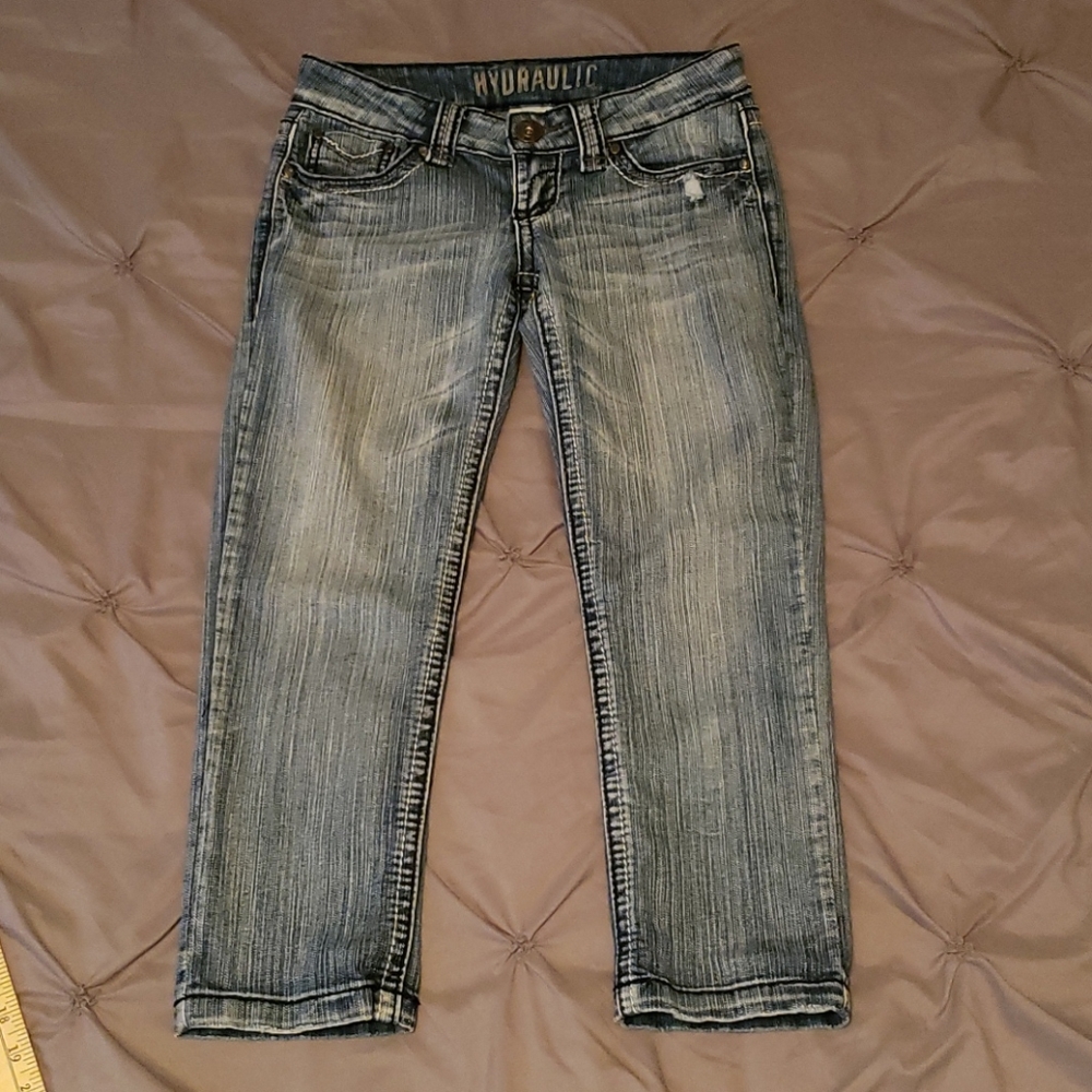 🔵 2 for $15  Hydraulics Blue Cropped Jeans